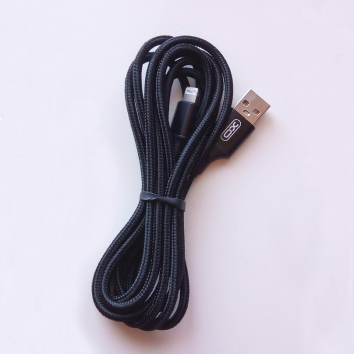 Кабель XO NB143 USB-A to Lightning 1м Black
