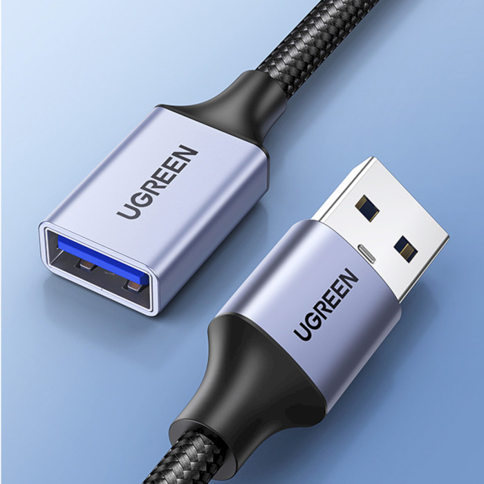 Кабель-подовжувач UGREEN US115 USB-AM to USB-AF 2м Gray (10497)
