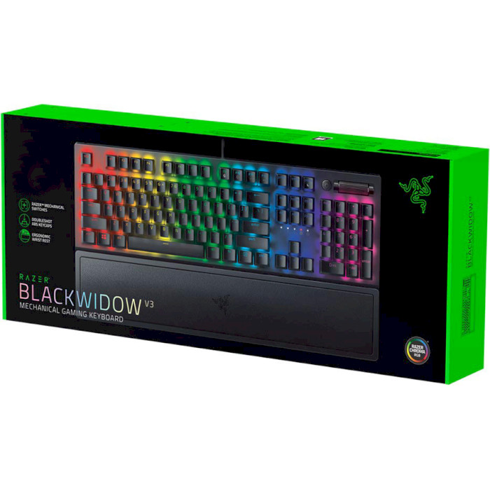 Клавіатура RAZER BlackWidow V3 Yellow Switch US Black (RZ03-03541900-R3M1)