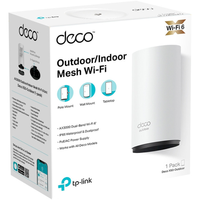 Wi-Fi Mesh система TP-LINK Deco X50-Outdoor