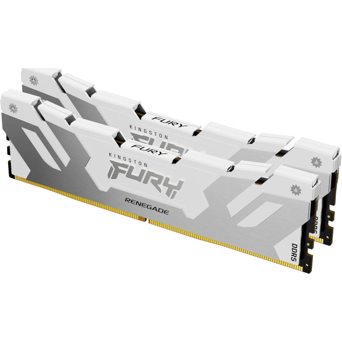 Модуль пам'яті KINGSTON FURY Renegade White/Silver DDR5 6000MHz 32GB Kit 2x16GB (KF560C32RWK2-32)