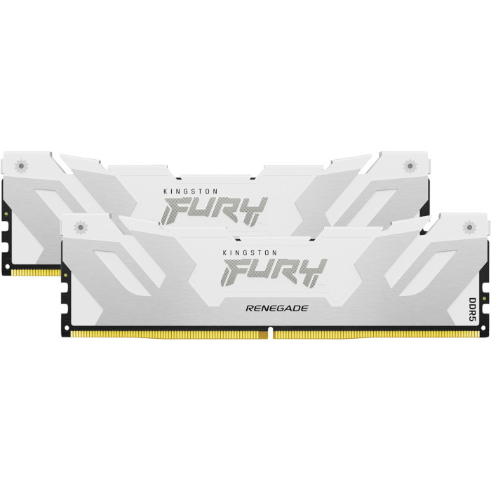 Модуль пам'яті KINGSTON FURY Renegade White/Silver DDR5 6000MHz 32GB Kit 2x16GB (KF560C32RWK2-32)