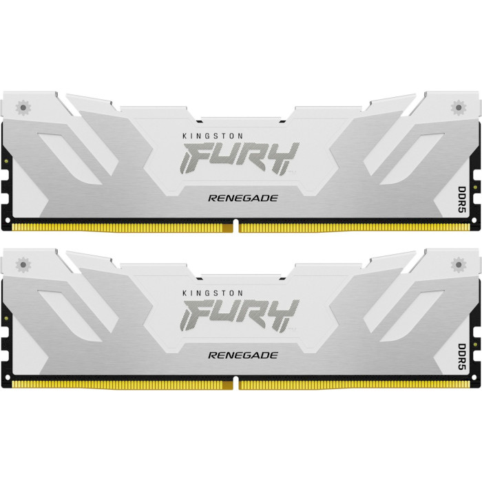 Модуль пам'яті KINGSTON FURY Renegade White/Silver DDR5 6000MHz 32GB Kit 2x16GB (KF560C32RWK2-32)