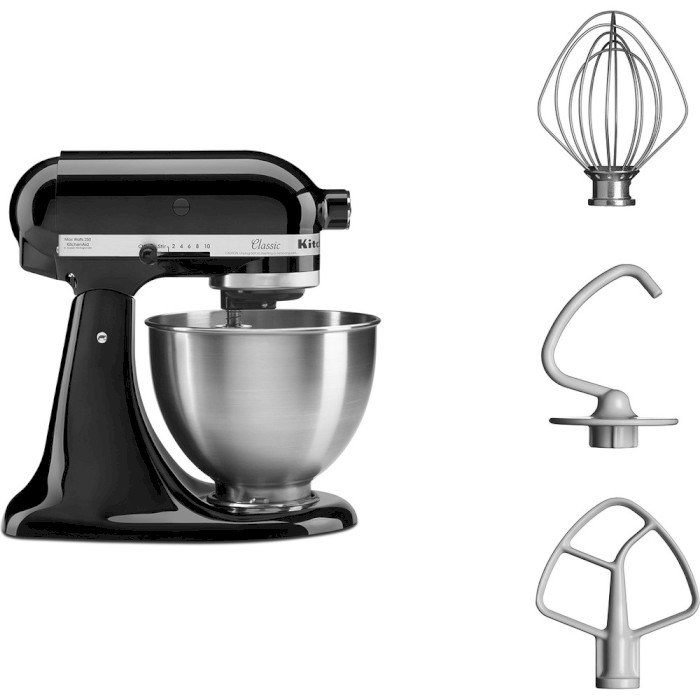 Планетарный миксер KITCHENAID Classic 5K45SS Onyx Black (5K45SSEOB)