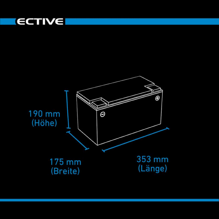 Акумуляторна батарея ECTIVE DC 95 GEL Deep Cycle (12В, 95Агод) (TN2744)