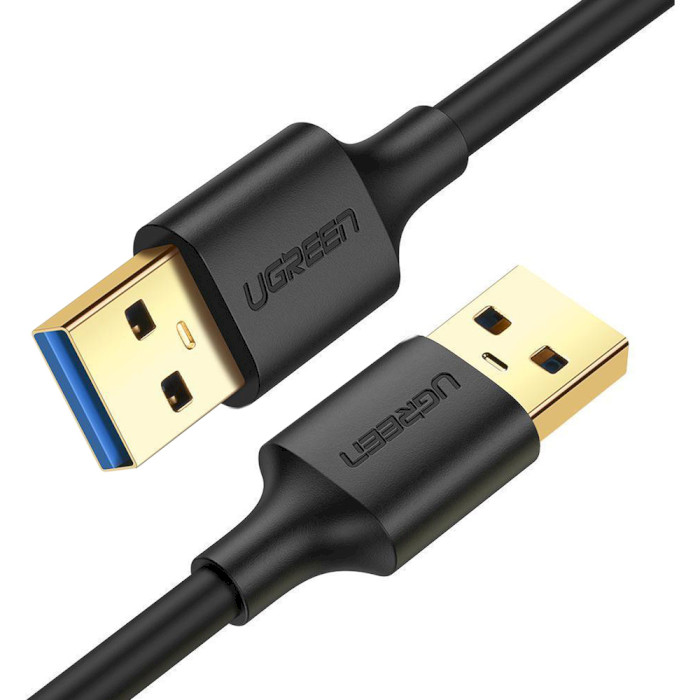 Кабель UGREEN US128 USB-A 3.0 Male to Male 2м Black (10371)