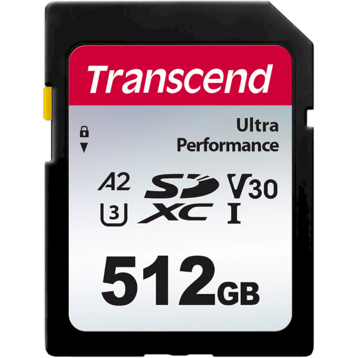 Карта пам'яті TRANSCEND SDXC 340S 512GB UHS-I U3 V30 A2 (TS512GSDC340S)