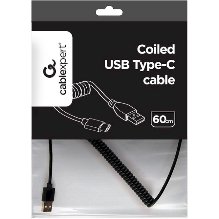 Кабель CABLEXPERT USB 2.0 AM/CM 0.6м Black (CC-USB2C-AMCM-0.6M)