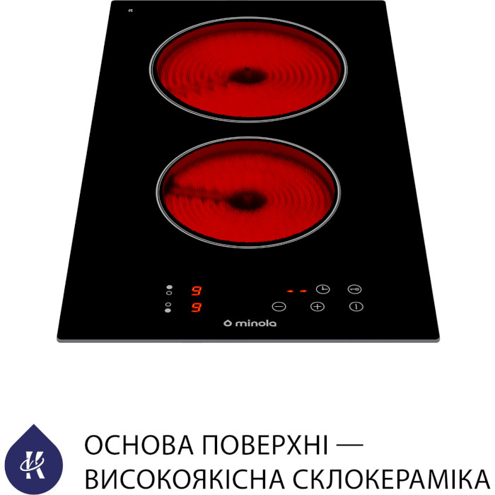 Варочная поверхность электрическая MINOLA MVH 3034 KBL