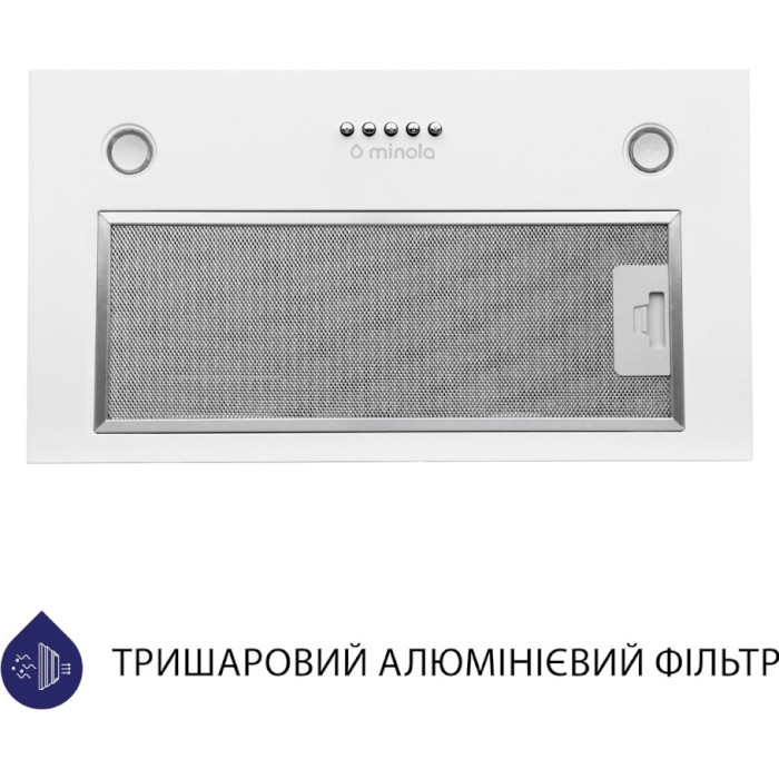 Витяжка MINOLA HBI 5227 WH 700 LED