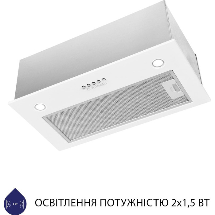 Вытяжка MINOLA HBI 5227 WH 700 LED