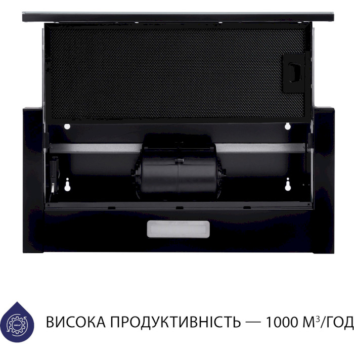 Витяжка MINOLA HTLS 6634 BLF 1000 LED Glass