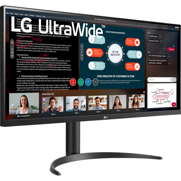 Монітор LG UltraWide 34WP550-B