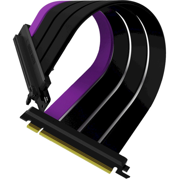 Райзер кабель COOLER MASTER MasterAccessory Riser Cable PCIe 4.0 x16 20см Black (MCA-U000C-KPCI40-200)