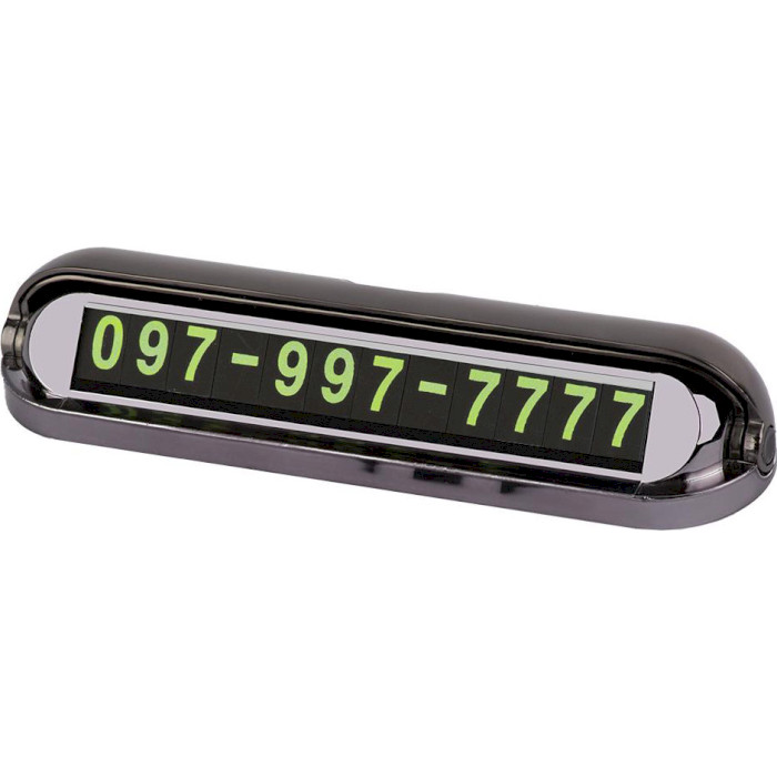 Временная карта парковки XOKO Number Detect 001 Black (XK-ND-001)