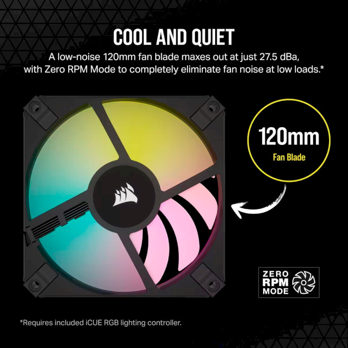 Комплект вентиляторів CORSAIR iCUE AF120 RGB Slim Black 2-Pack (CO-9050163-WW)
