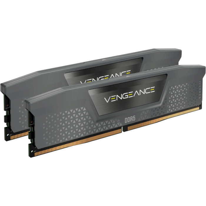 Модуль пам'яті CORSAIR Vengeance Cool Gray DDR5 5200MHz 32GB Kit 2x16GB (CMK32GX5M2B5200Z40)