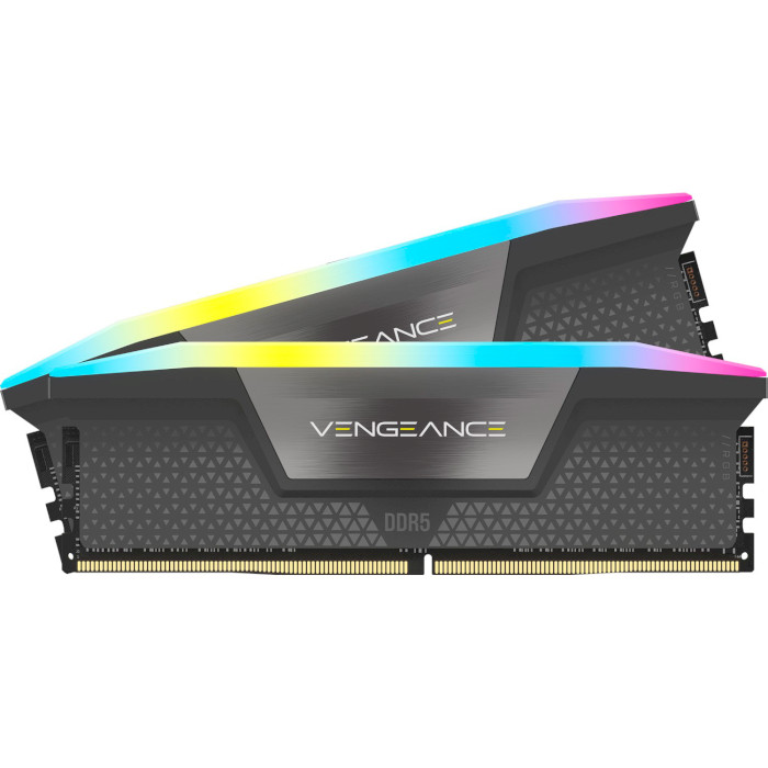 Модуль памяти CORSAIR Vengeance RGB Cool Gray DDR5 5200MHz 32GB Kit 2x16GB (CMH32GX5M2B5200Z40K)