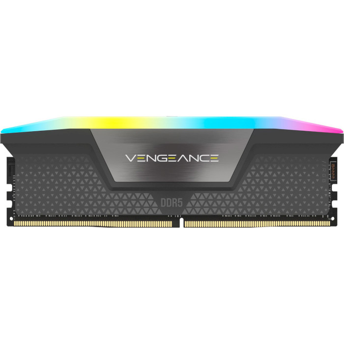 Модуль памяти CORSAIR Vengeance RGB Cool Gray DDR5 5200MHz 32GB Kit 2x16GB (CMH32GX5M2B5200Z40K)