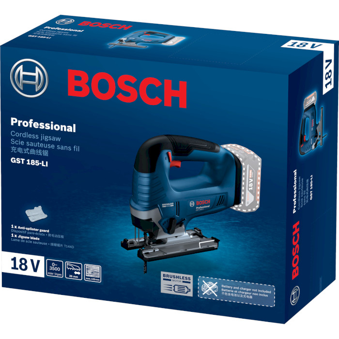 Аккумуляторный лобзик BOSCH GST 185-Li Professional (0.601.5B3.021)