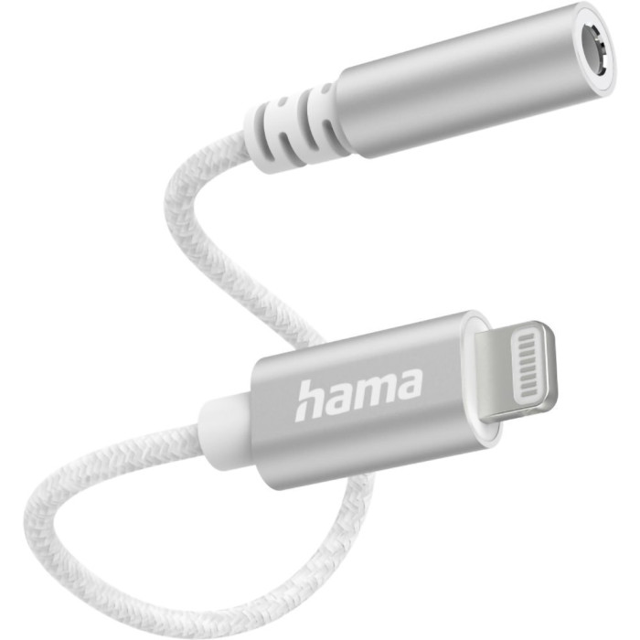 Адаптер HAMA Lightning - AUX 0.2м White (00201523)