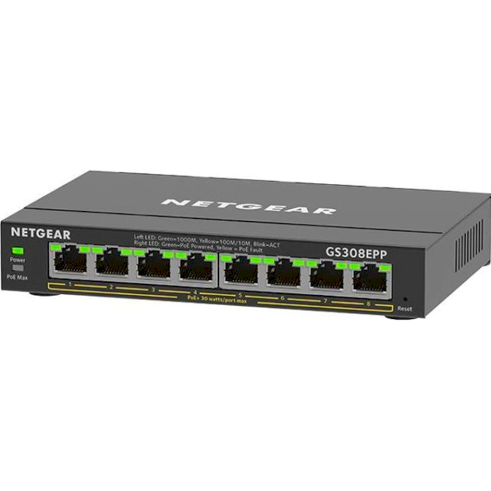 Комутатор NETGEAR GS308EPP (GS308EPP-100PES)