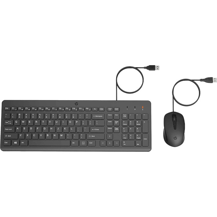 Комплект HP 150 Wired Keyboard and Mouse Combo Black (240J7AA)