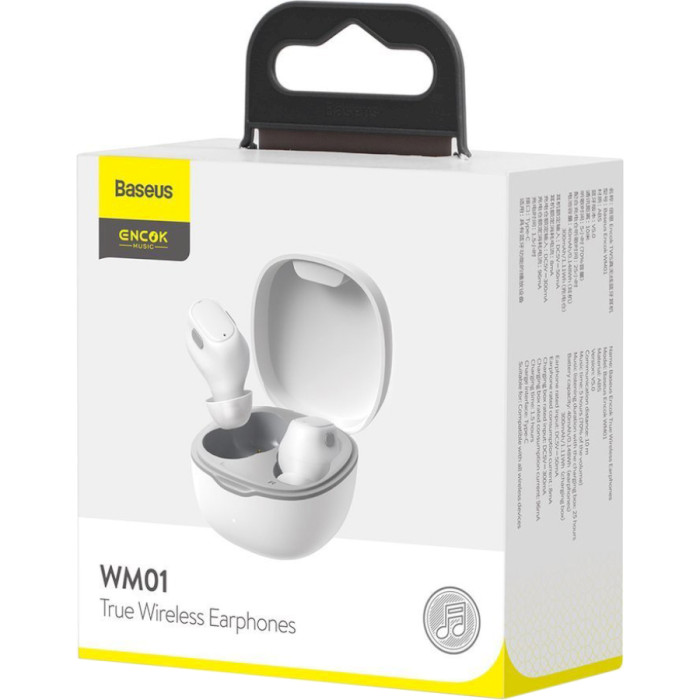 Навушники BASEUS Encok WM01 Upgraded Version White (NGTW240002)