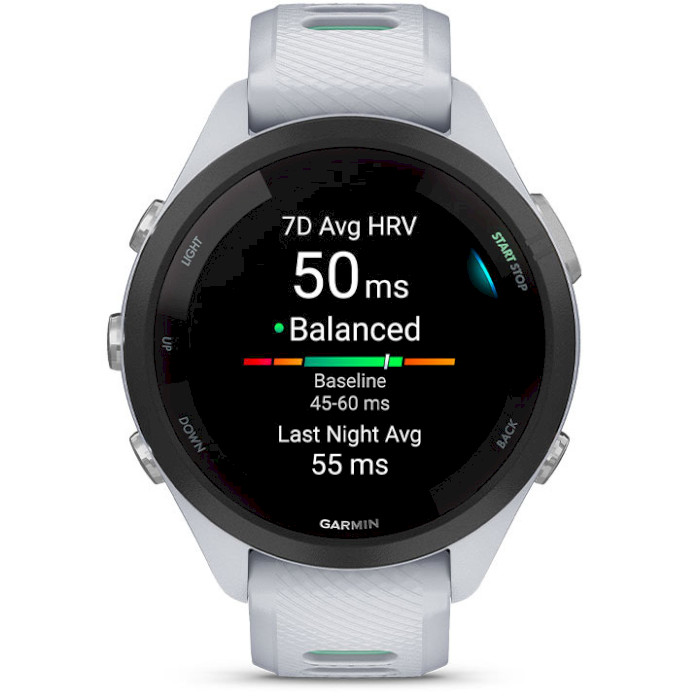 Смарт-годинник GARMIN Forerunner 265S 42mm Whitestone with Whitestone/Neo Tropic Silicone Band (010-02810-14/54)