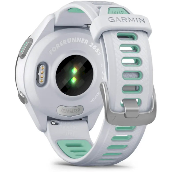 Смарт-часы GARMIN Forerunner 265S 42mm Whitestone with Whitestone/Neo Tropic Silicone Band (010-02810-14/54)