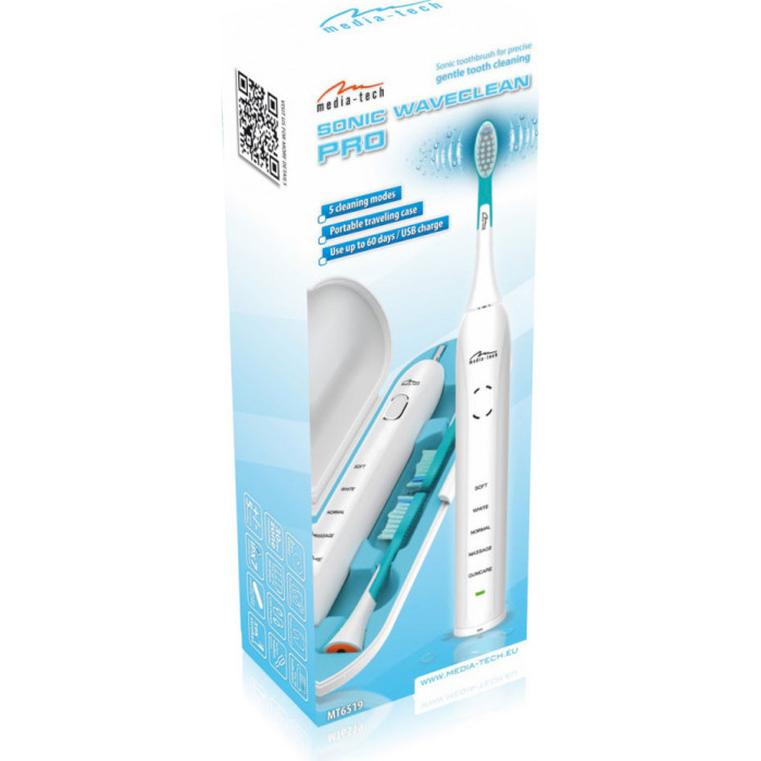 Электрическая зубная щётка MEDIA-TECH Sonic Waveclean Pro