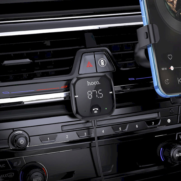 FM-трансмиттер HOCO E65 Unity BT FM Transmitter Black