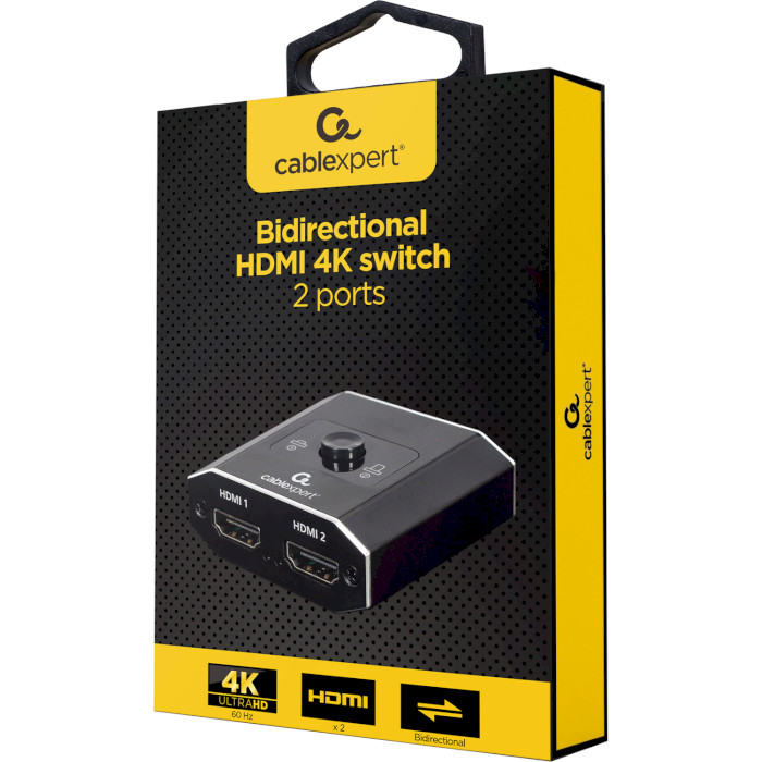 HDMI свитч 2 to 1 CABLEXPERT 4K 2-port (DSW-HDMI-21)