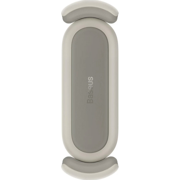 Автотримач для смартфона BASEUS Steel Cannon 2 Car holder to Ventilation Creamy White (SUGP000002)
