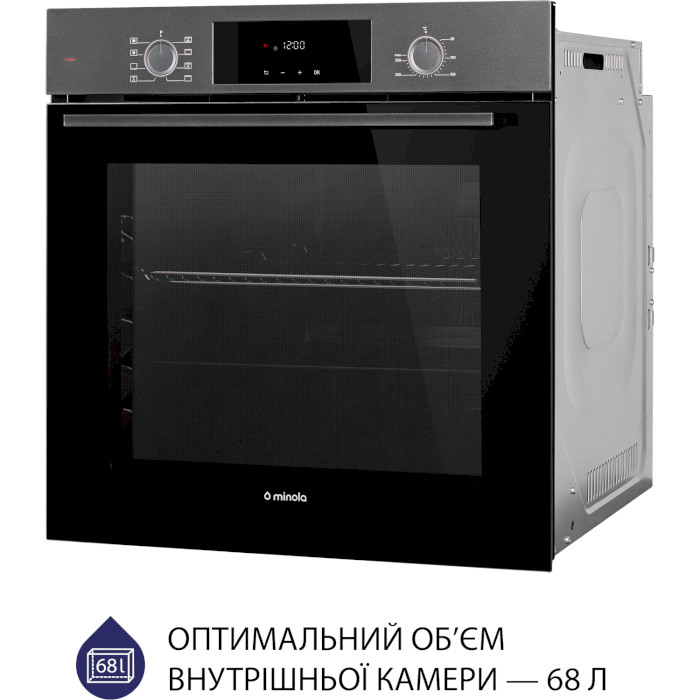 Духовой шкаф MINOLA EOD 6804 Platinum Gray