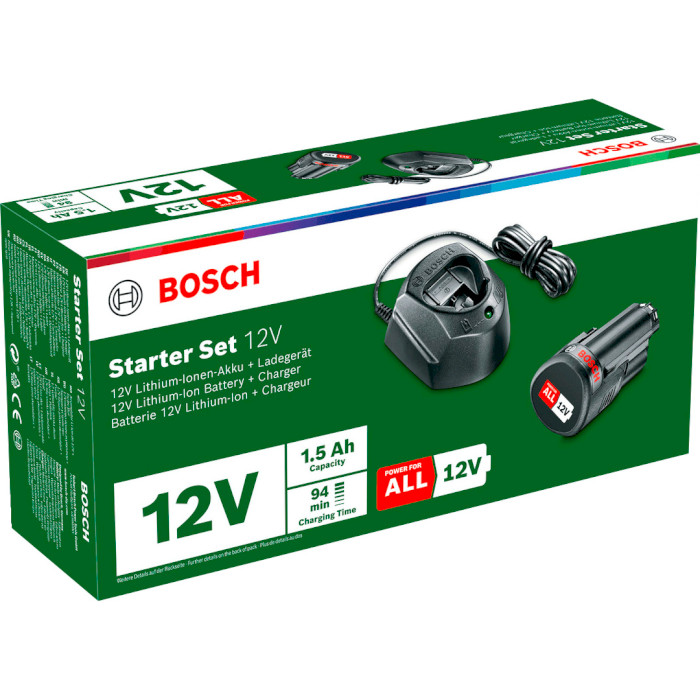 Зарядное устройство BOSCH GAL 1210 CV Professional + АКБ PBA 12V 1.5Ah (1.600.A01.L3D)