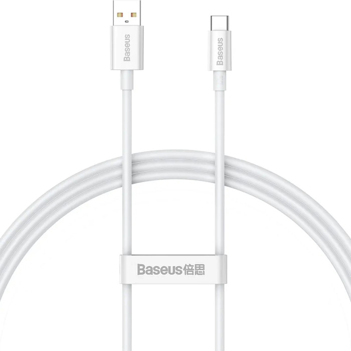 Кабель BASEUS Superior Series Fast Charging Data Cable USB to Type-C 100W 2м White (CAYS001402)