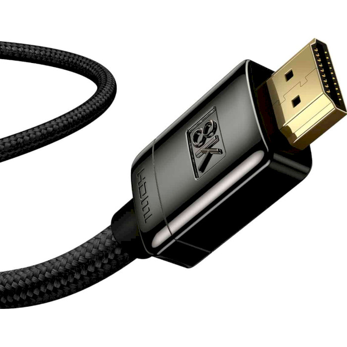 Кабель BASEUS High Definition Series Zinc Alloy 8K HDMI v2.1 3м Black (WKGQ000201)