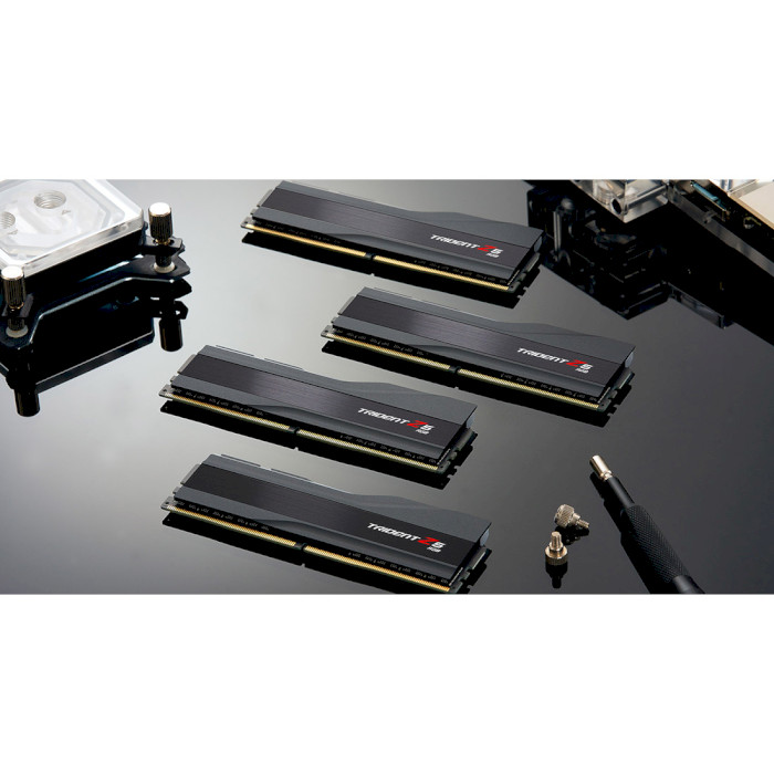 Модуль пам'яті G.SKILL Trident Z5 RGB Matte Black DDR5 6400MHz 96GB Kit 2x48GB (F5-6400J3239F48GX2-TZ5RK)