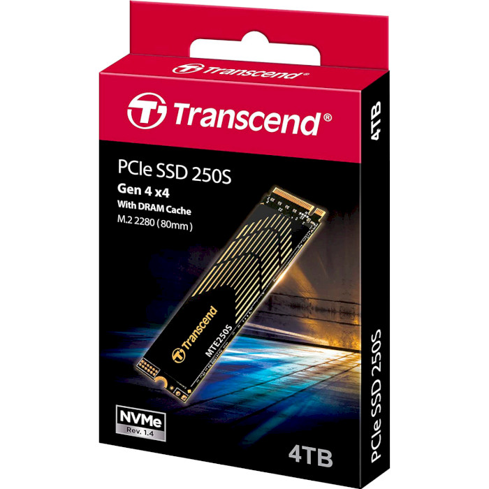 SSD диск TRANSCEND MTE250S 4TB M.2 NVMe (TS4TMTE250S)