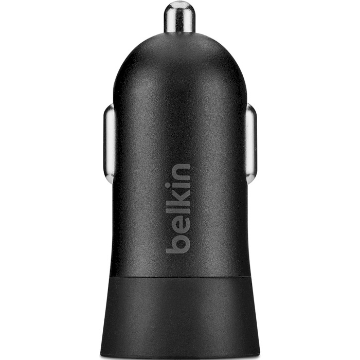 Автомобільний зарядний пристрій BELKIN Boost Up USB-A Car Charger 2.4A Black w/Lightning cable (F8J177DS04-BLK)