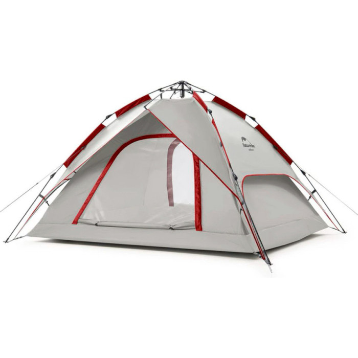 Палатка 4-местная NATUREHIKE Automatic Gray/Red (6927595777572)