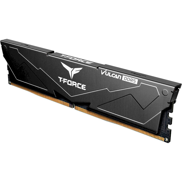 Модуль памяти TEAM T-Force Vulcan Black DDR5 6000MHz 32GB Kit 2x16GB (FLBD532G6000HC38ADC01)