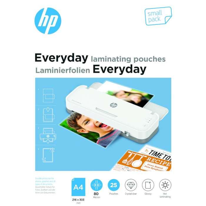 Плівка для ламінування HP Everyday Laminating Pouches A4 80мкм 25арк