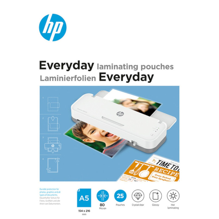 Плівка для ламінування HP Everyday Laminating Pouches A5 80мкм 25арк