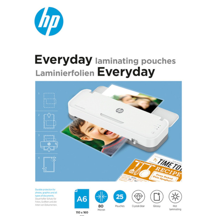 Плівка для ламінування HP Everyday Laminating Pouches A6 80мкм 25арк