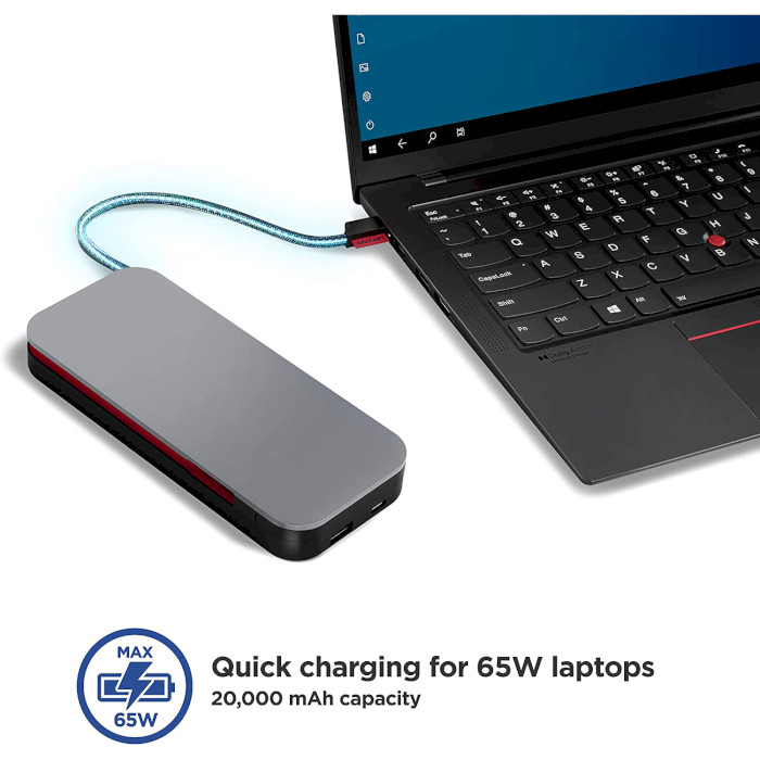 Повербанк LENOVO Go USB-C Laptop 20000mAh (G0A3LG2WWW)