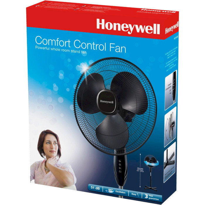 Вентилятор напольный HONEYWELL Comfort Control Black (HSF1630E4)