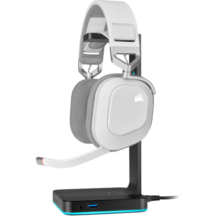 Наушники геймерские CORSAIR HS80 RGB Wireless White (CA-9011236-EU)