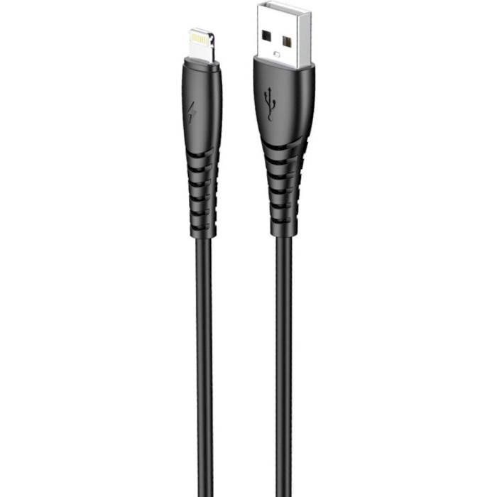 Кабель CHAROME C20-03 USB-A to Lightning charging data cable 1м Black